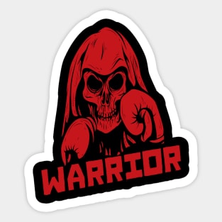 Boxing Skull warrior Sticker